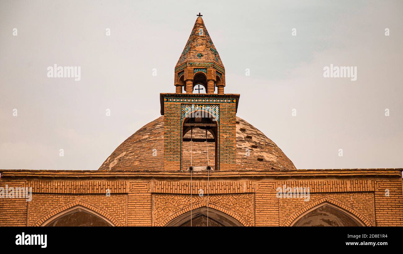 VANK Kirche Gebäude Blick von außen. kathedrale für armenische Deportierte gewidmet, mit einer Kuppel Heiligtum & bunten Fresken Stockfoto