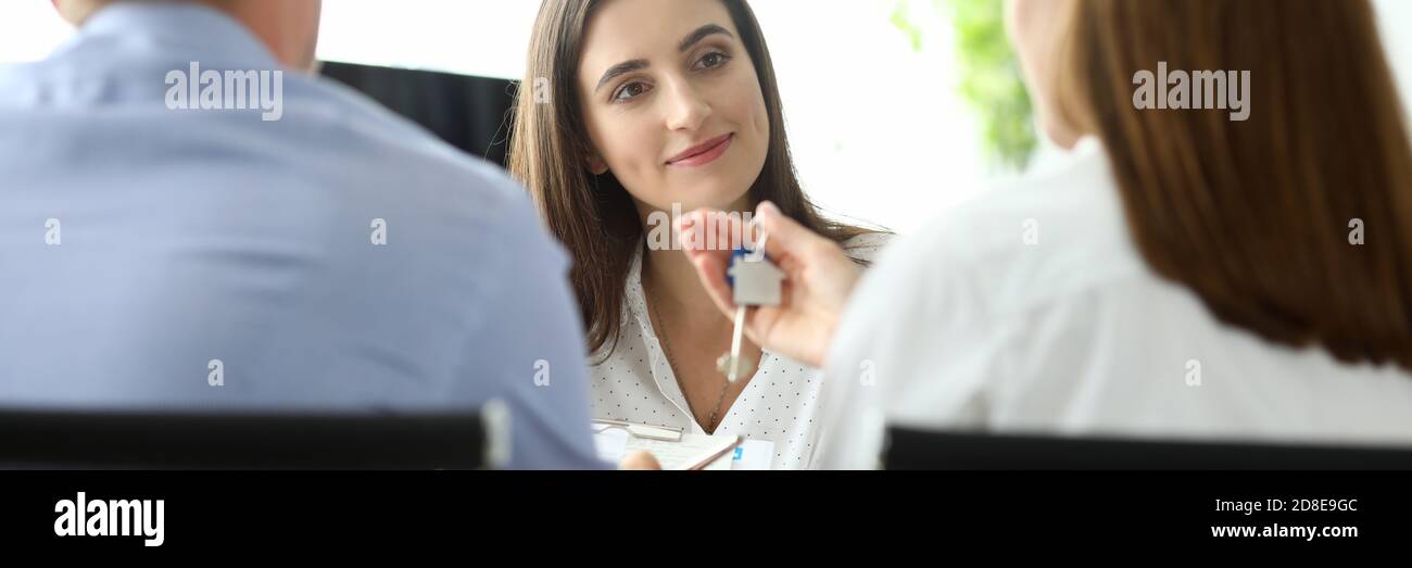 Fröhlicher Geschäftsagent Stockfoto