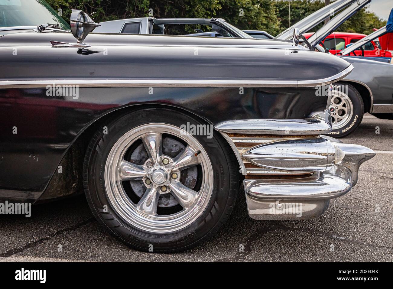 Tybee Island, GA - 3. Oktober 2020: 1958 Buick Super Riviera Hardtop Coupé auf einer lokalen Auto-Show. Stockfoto