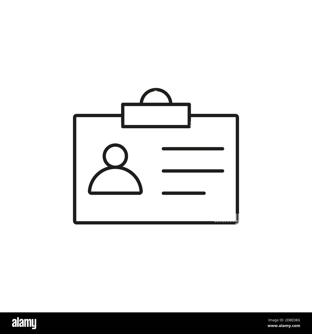 Badge Icon Element der Sicherheit Symbol für mobile Konzept und Web-Apps. Das Symbol für ein schmales Badge kann für das Internet und mobile Geräte verwendet werden. Premium-Symbol auf Weiß Stock Vektor