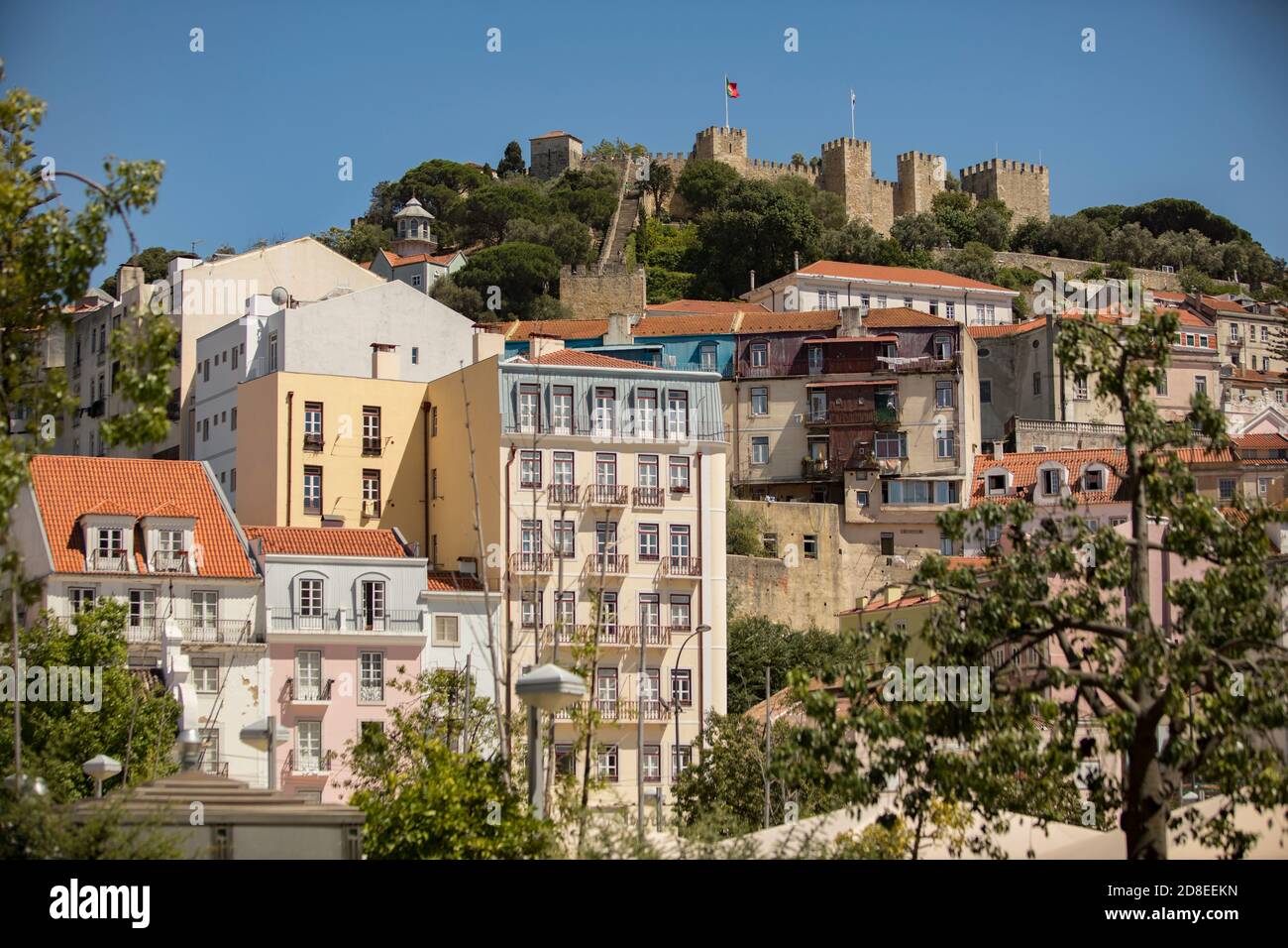 Castelo de São Jorge in Lissabon, Portugal, Europa. Stockfoto