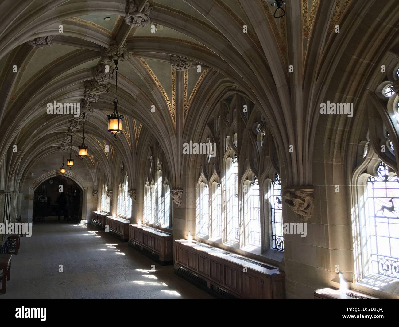 Kloster, Sterling Memorial Library, Yale University, New Haven, Connecticut, USA Stockfoto