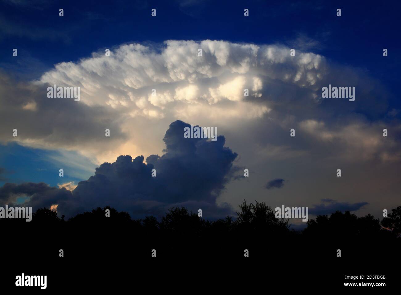 Sturmwolke über Texas Stockfoto