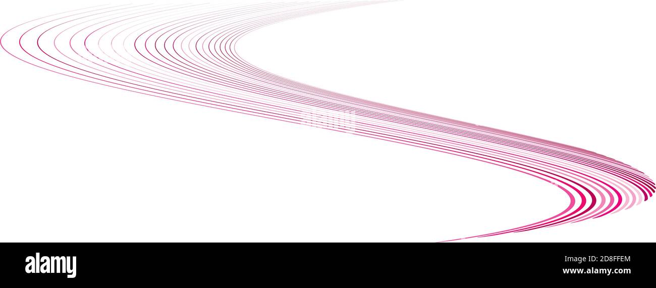 Breites rechteckiges Format gewellt, winken, Zick-Zack, Kreuz und quer Linien Design-Element, Muster-Textur und Hintergrund Stock Vektor