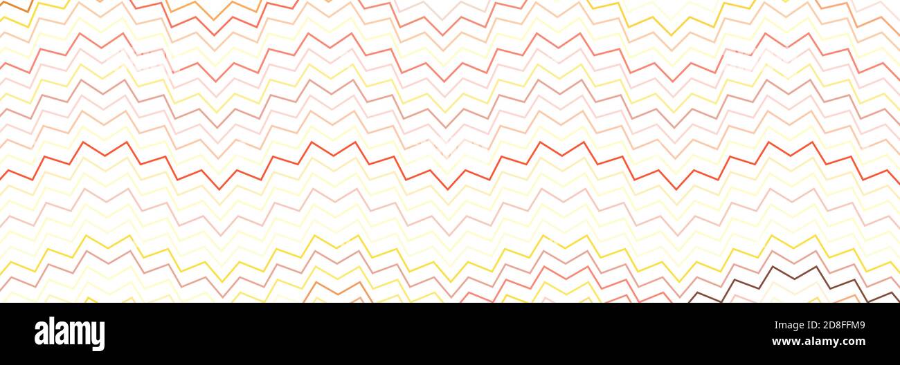 Breites rechteckiges Format gewellt, winken, Zick-Zack, Kreuz und quer Linien Design-Element, Muster-Textur und Hintergrund Stock Vektor