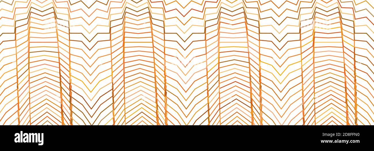 Breites rechteckiges Format gewellt, winken, Zick-Zack, Kreuz und quer Linien Design-Element, Muster-Textur und Hintergrund Stock Vektor
