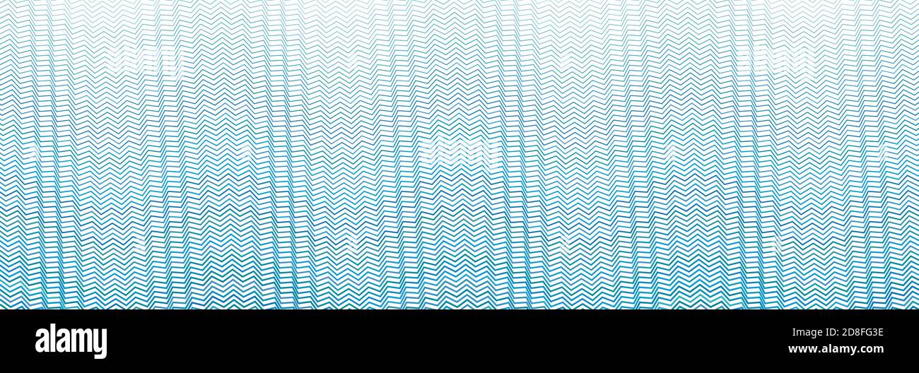 Breites rechteckiges Format gewellt, winken, Zick-Zack, Kreuz und quer Linien Design-Element, Muster-Textur und Hintergrund Stock Vektor