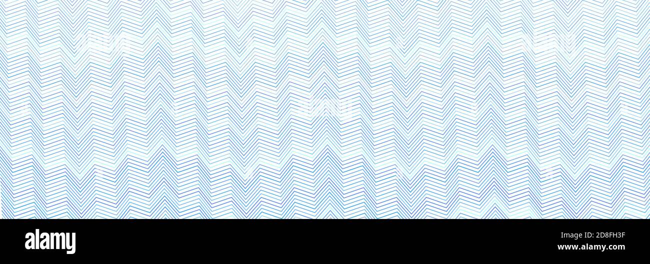 Breites rechteckiges Format gewellt, winken, Zick-Zack, Kreuz und quer Linien Design-Element, Muster-Textur und Hintergrund Stock Vektor