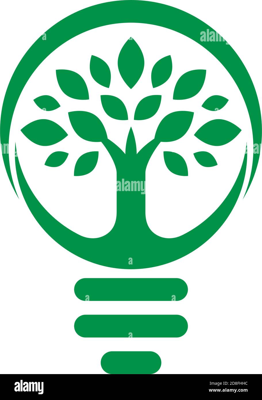 Natur Lampe Symbol Design Vorlage Vektor isoliert Illustration Stock Vektor