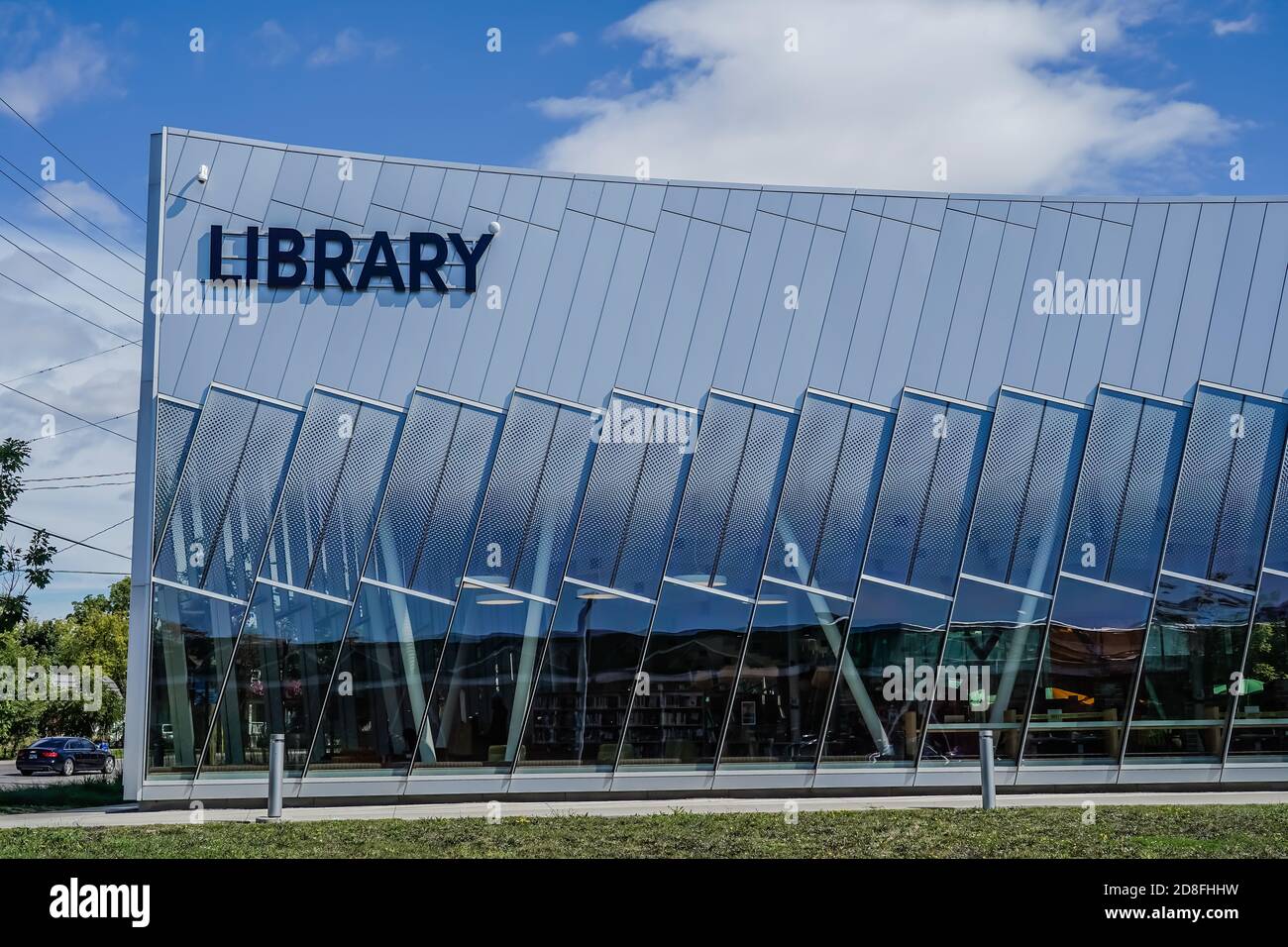 vaughan Bürgerzentrum Ressourcenbibliothek Moderne Architektur in der Nähe von toronto kanada Stockfoto
