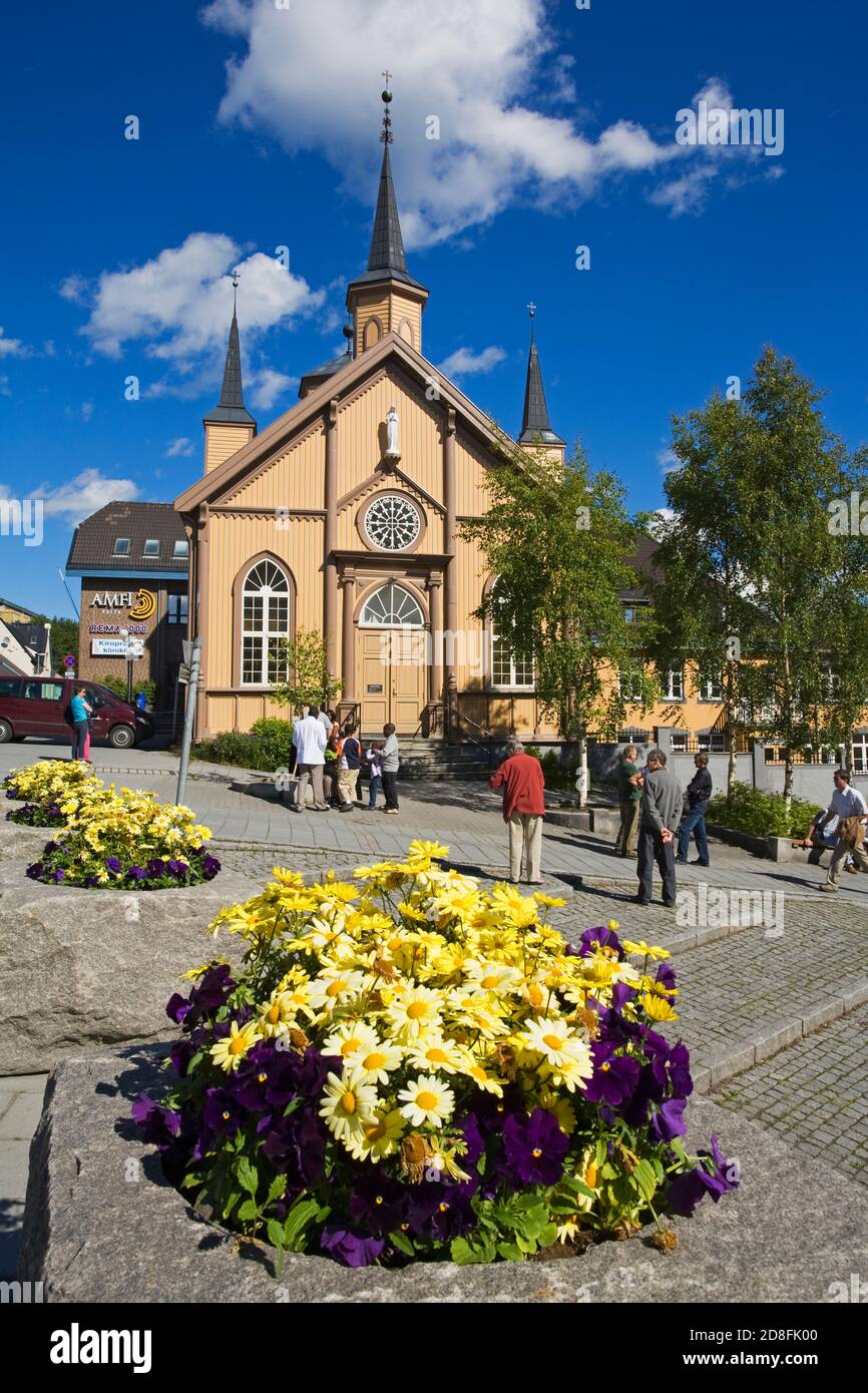 Katholische Kirche, Tromso Stadt Troms Grafschaft, Norwegen, Scandinavia Stockfoto