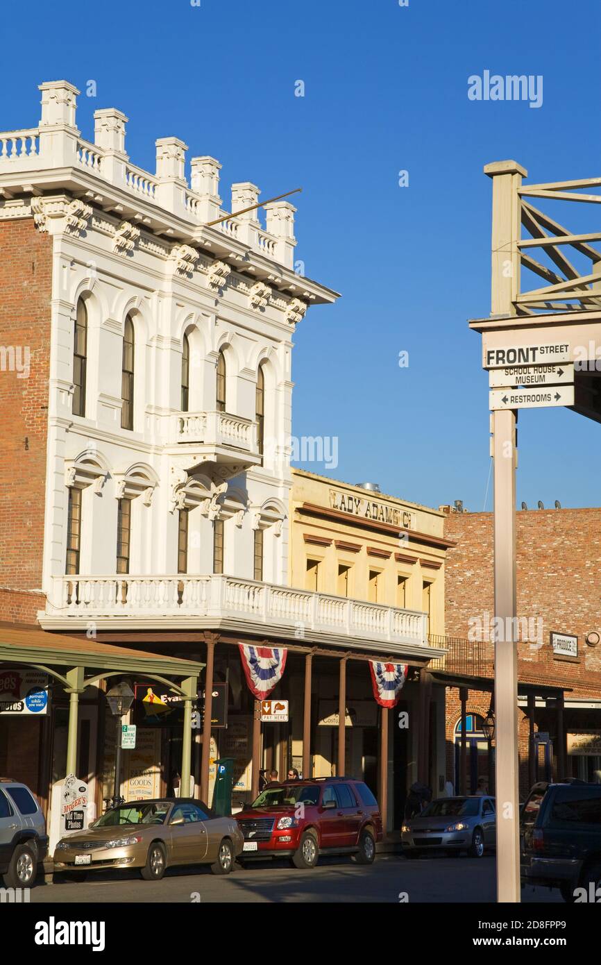 Altstadt von Sacramento, Kalifornien, Vereinigte Staaten Stockfoto