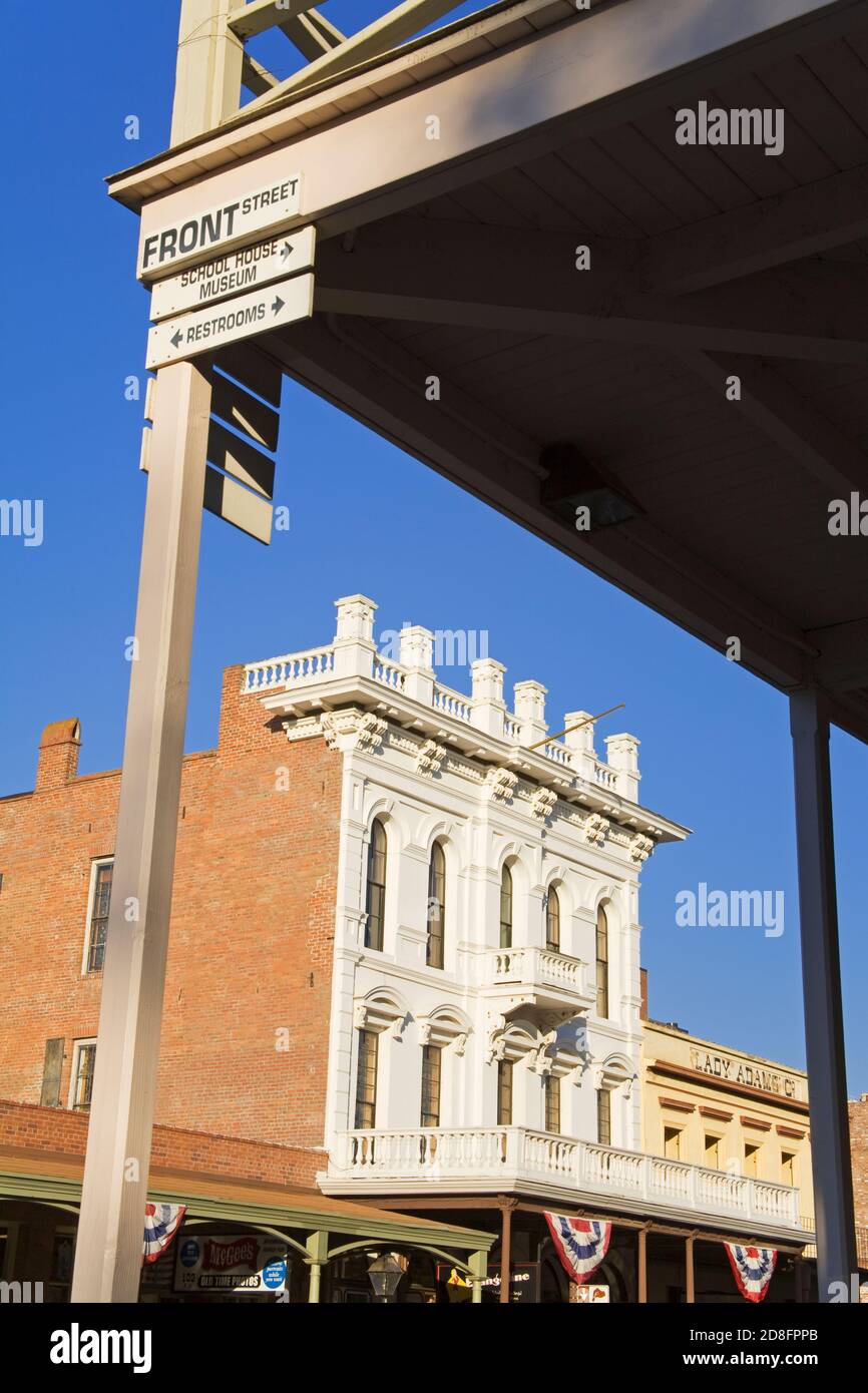 Altstadt von Sacramento, Kalifornien, Vereinigte Staaten Stockfoto