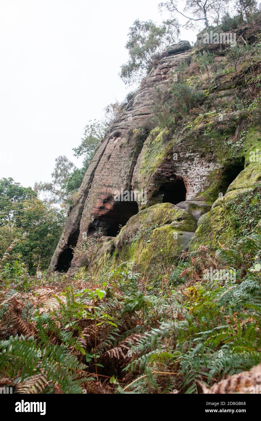 In ganz Großbritannien - Nanny's Rock, Kinver Edge, Stockfoto