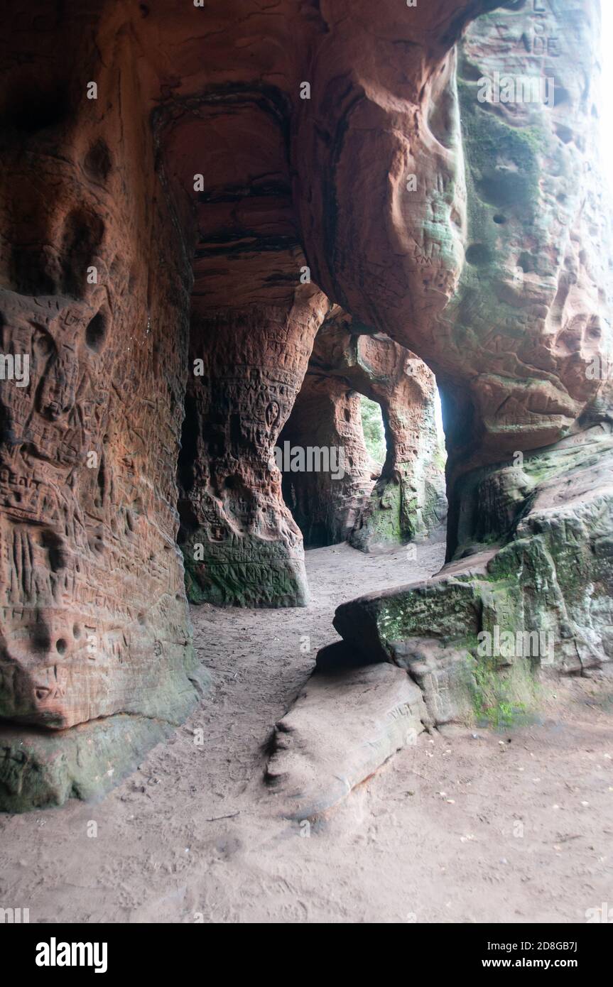 In ganz Großbritannien - Nanny's Rock, Kinver Edge, Stockfoto