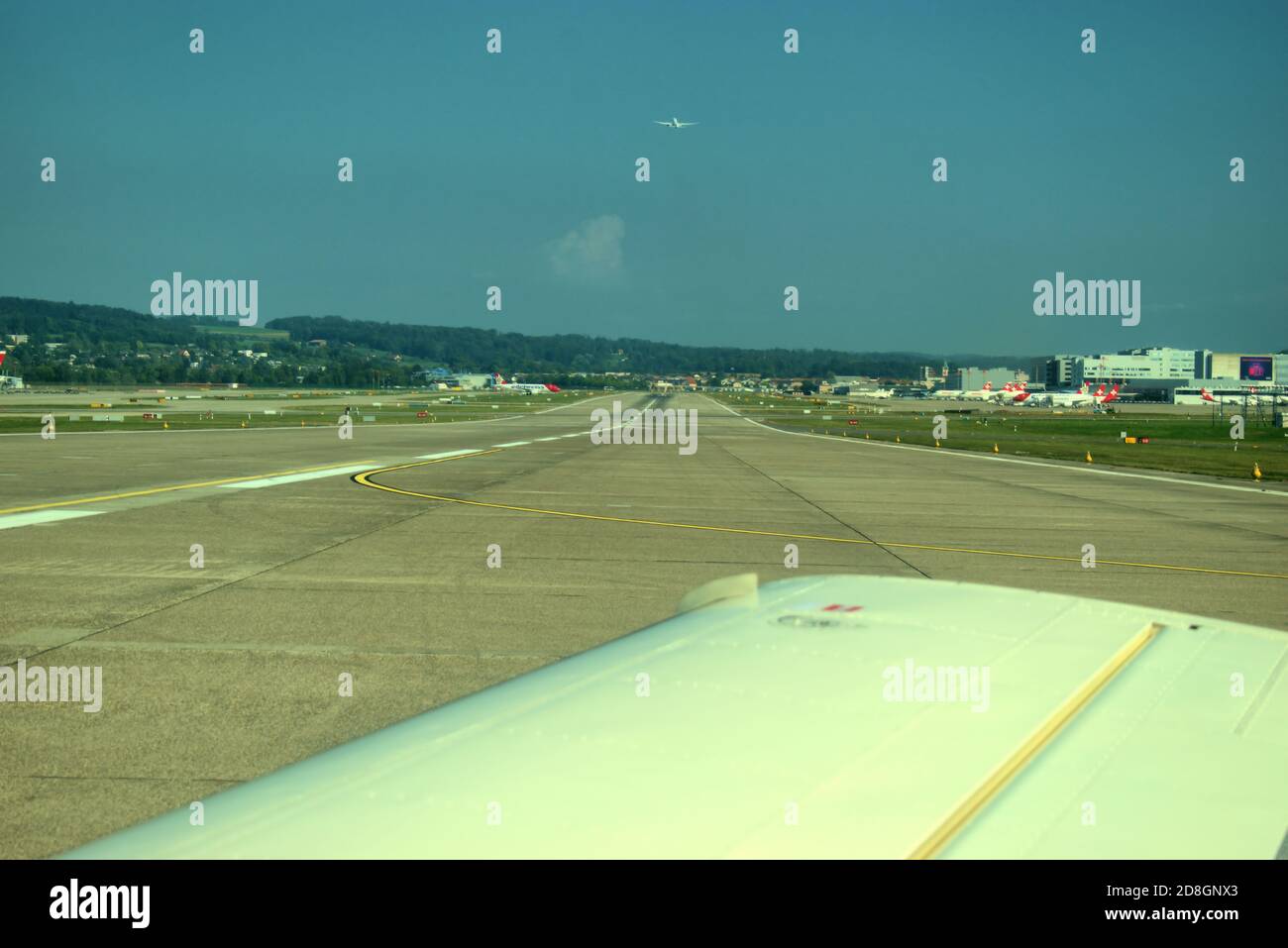 Abflug vom internationalen Flughafen Zürich in der Schweiz 17.9.2020 Stockfoto