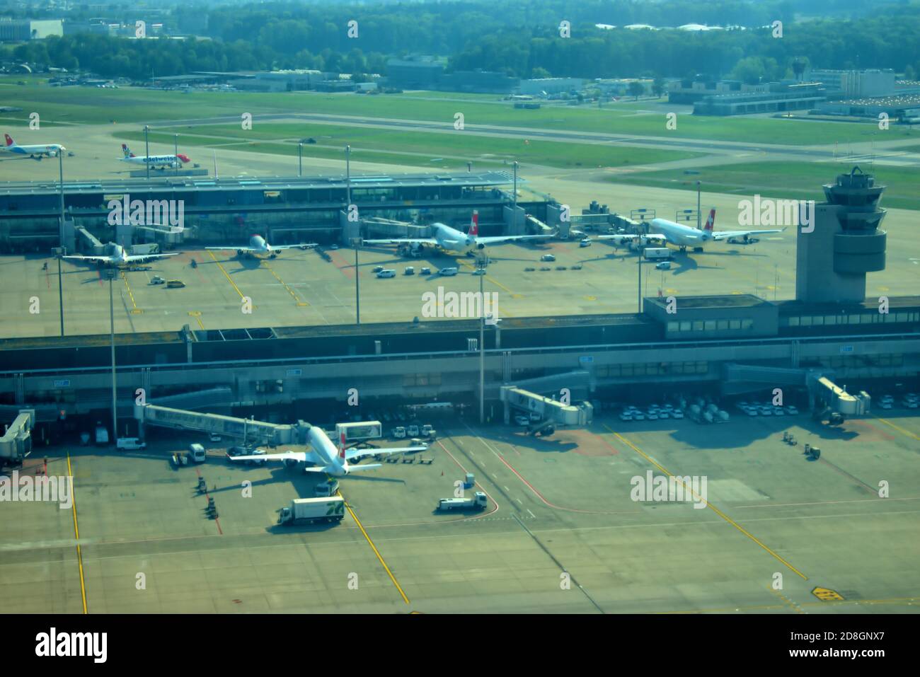 Abflug vom internationalen Flughafen Zürich in der Schweiz 17.9.2020 Stockfoto