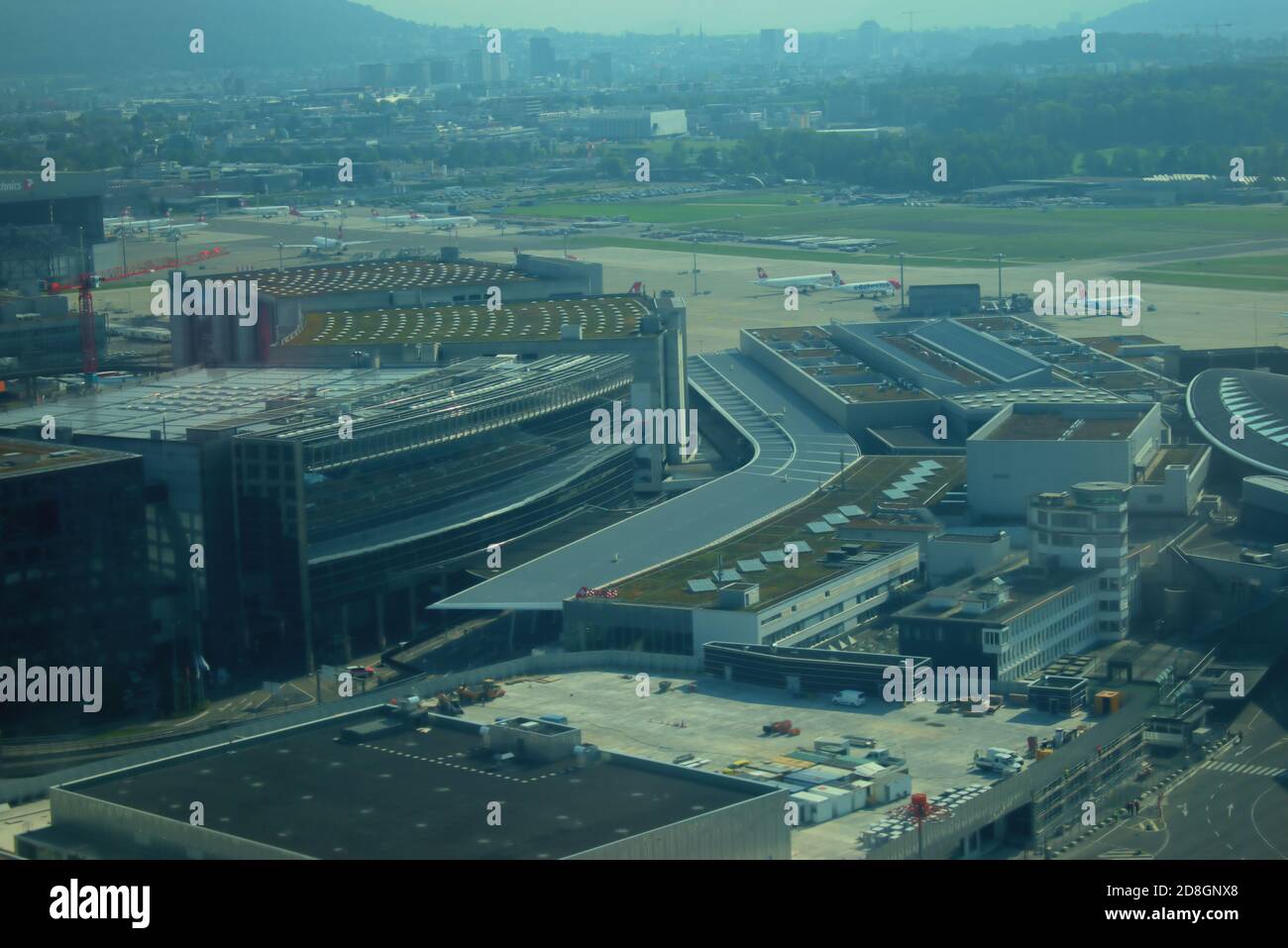 Abflug vom internationalen Flughafen Zürich in der Schweiz 17.9.2020 Stockfoto