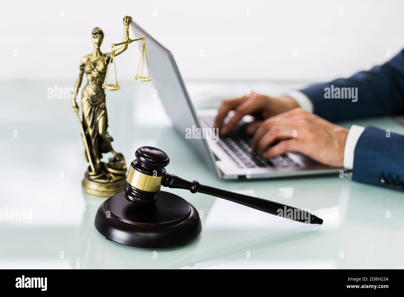 Law Tech-Konzept. Online Legal Business And Justice Stockfoto