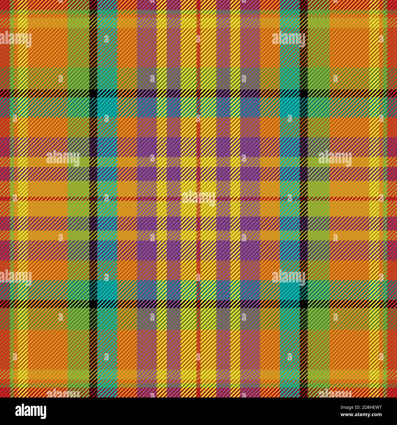 Karo-Muster nahtlos. Karierung der Stoffstruktur. Streifen quadratischen Hintergrund. Vektor Textil-Design Tartan. Stock Vektor