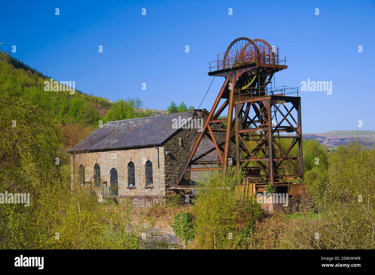 Y Hetty, Pit Head Engine House, Pontypridd, South Wales, Großbritannien Stockfoto