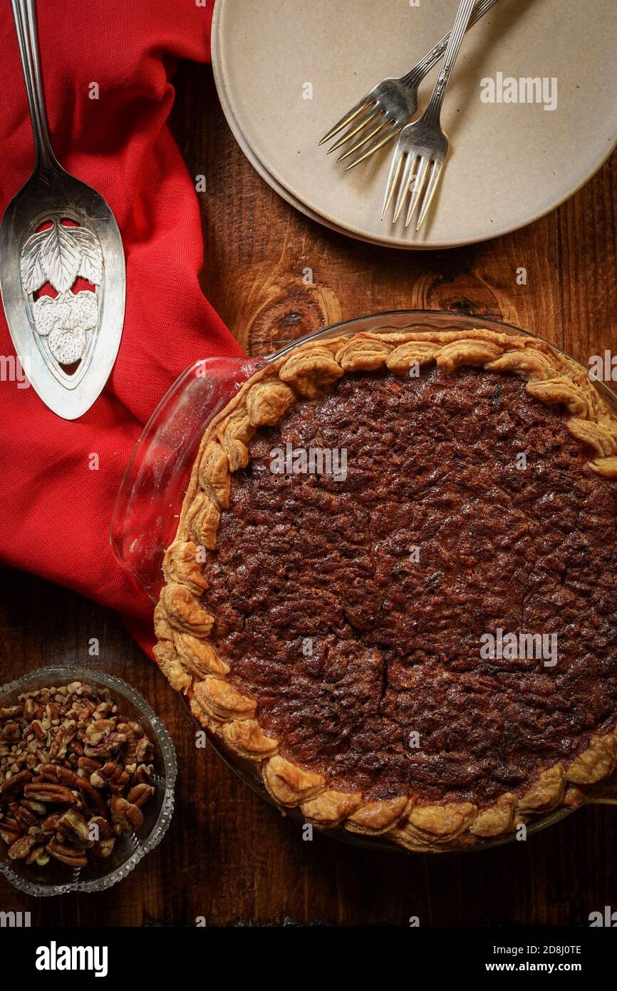 Pecan Pie Stockfoto