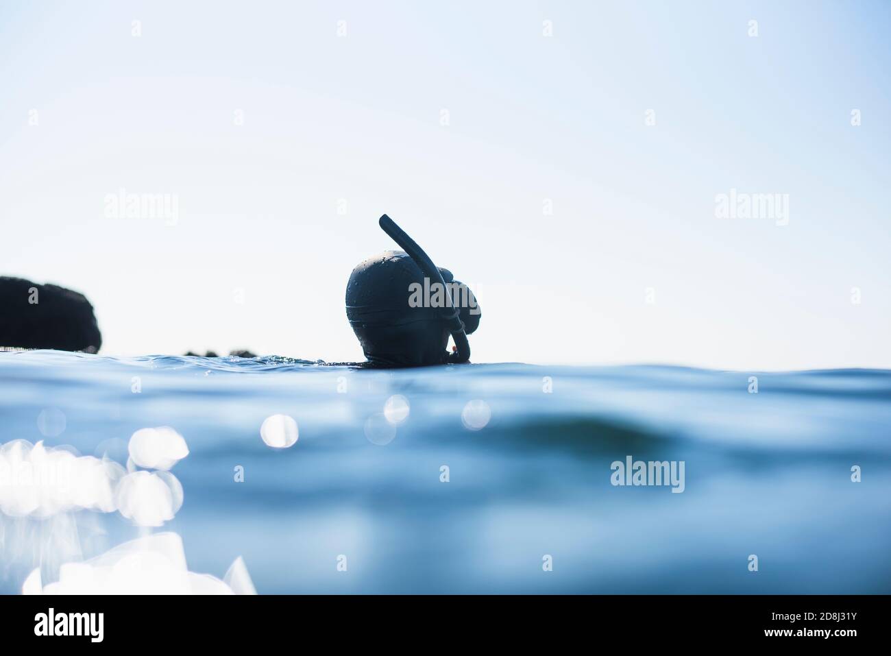 Schnorcheln an einem sonnigen Tag in New England Stockfoto