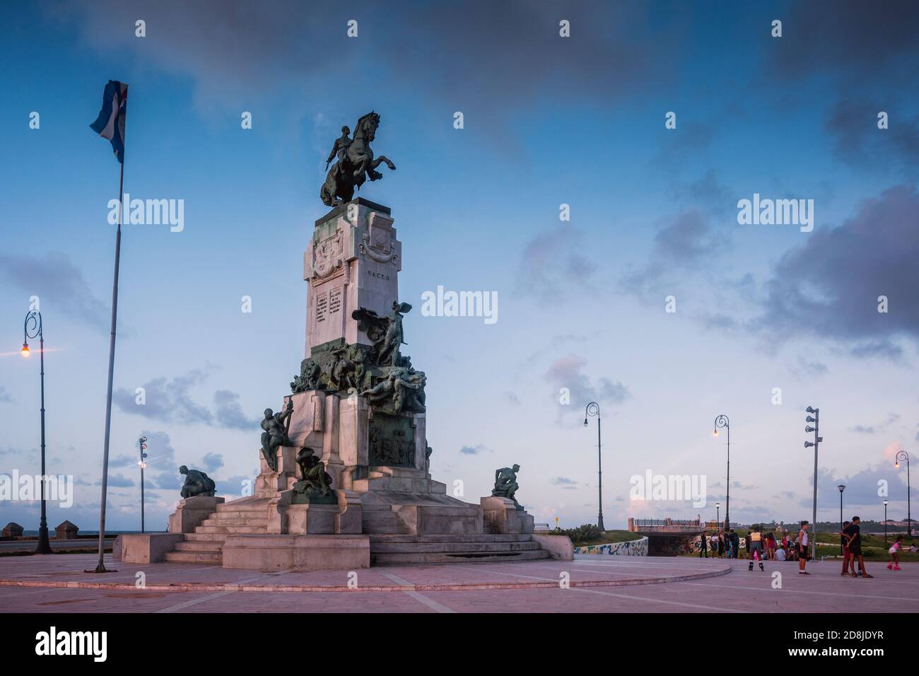 Denkmal für General Antonio Maceo. General José Antonio de la Caridad Maceo y Grajales war der zweite Kommandant der kubanischen Unabhängigkeitsarmee.Cub Stockfoto