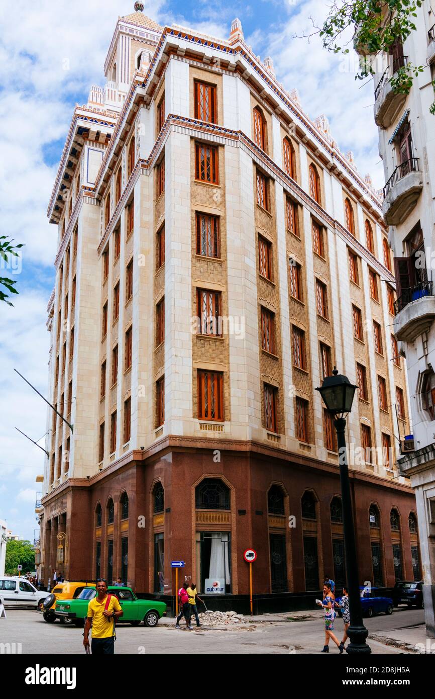 Das Bacardi Gebäude - Edificio Bacardi - ist eine Kunst Deco Havana Wahrzeichen von den Architekten Esteban Rodríguez-Castells und entworfen Rafael Fernández Ru Stockfoto