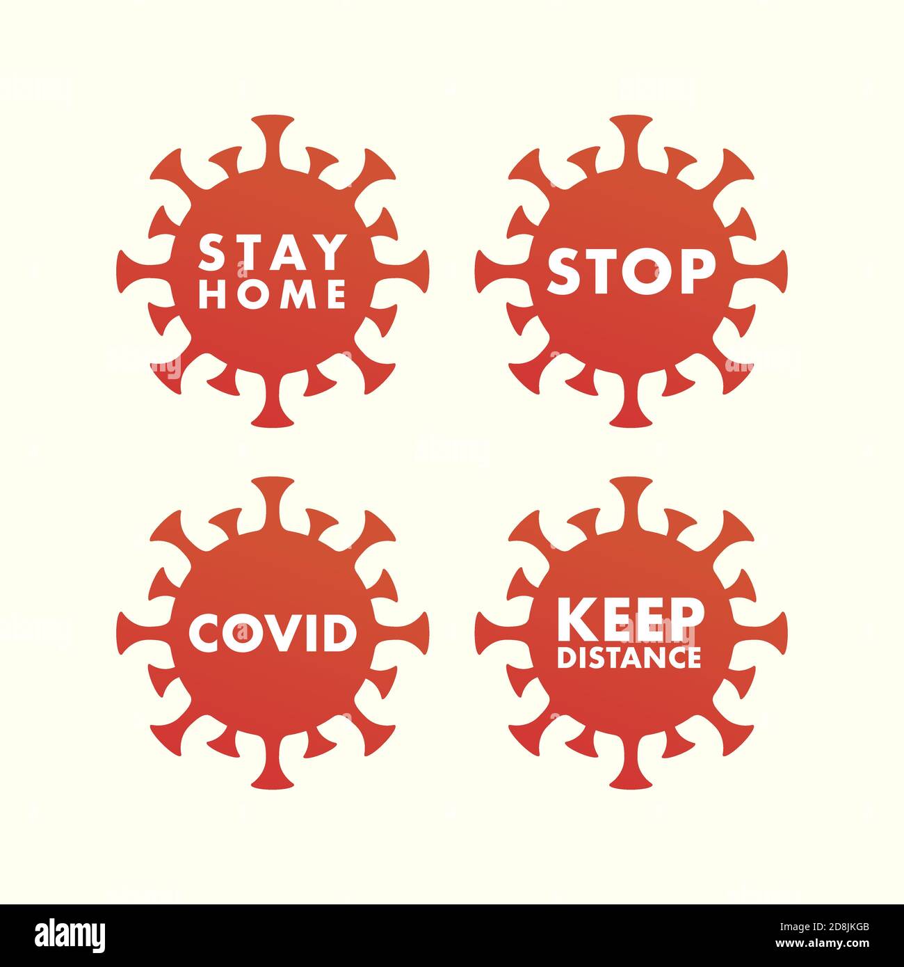 Satz von Web-Banner coronavirus oder covid Konzept Stock Vektor