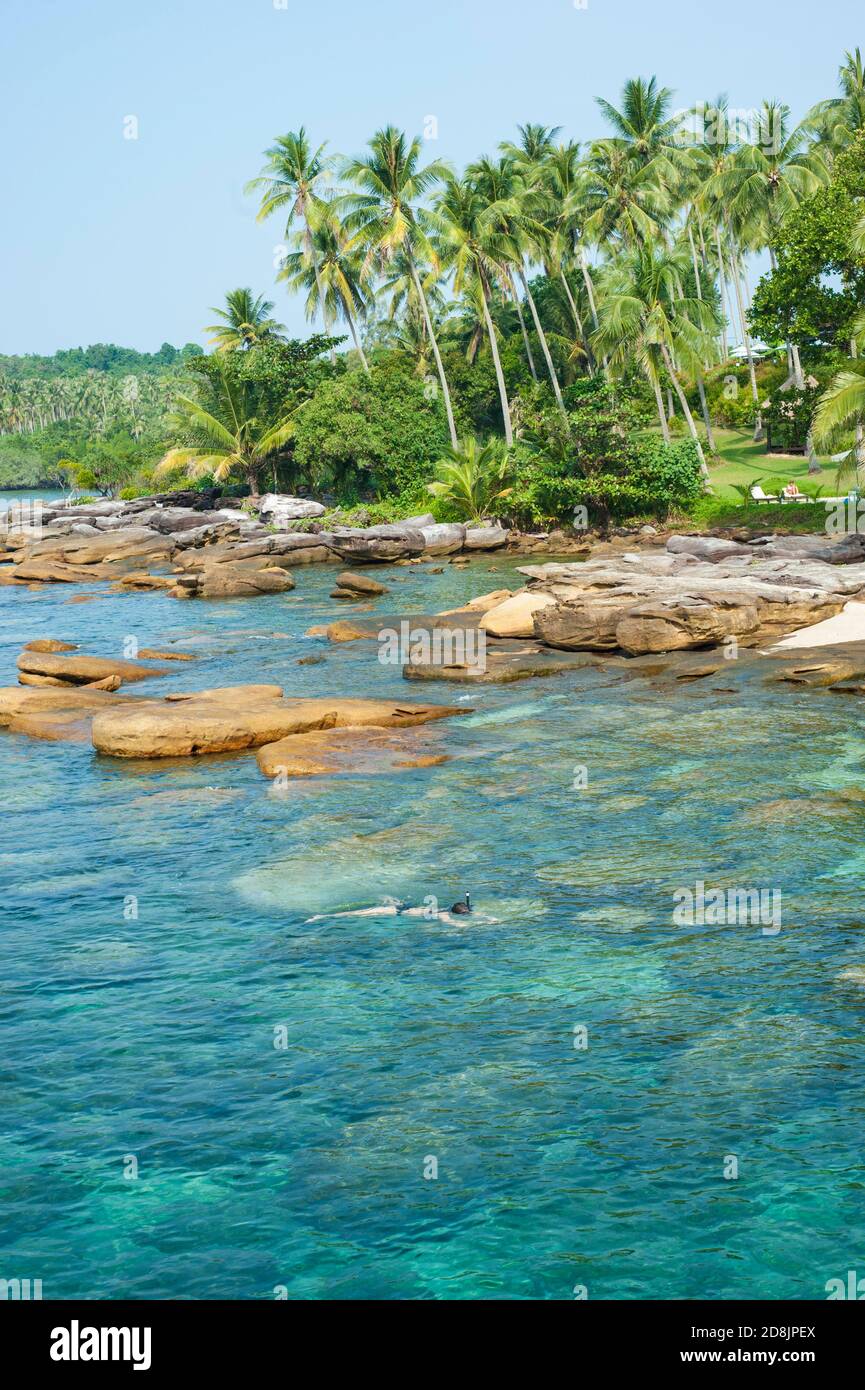 Wunderschöne, unberührte Koh Kood Insel in der Bucht von Thailand Stockfoto