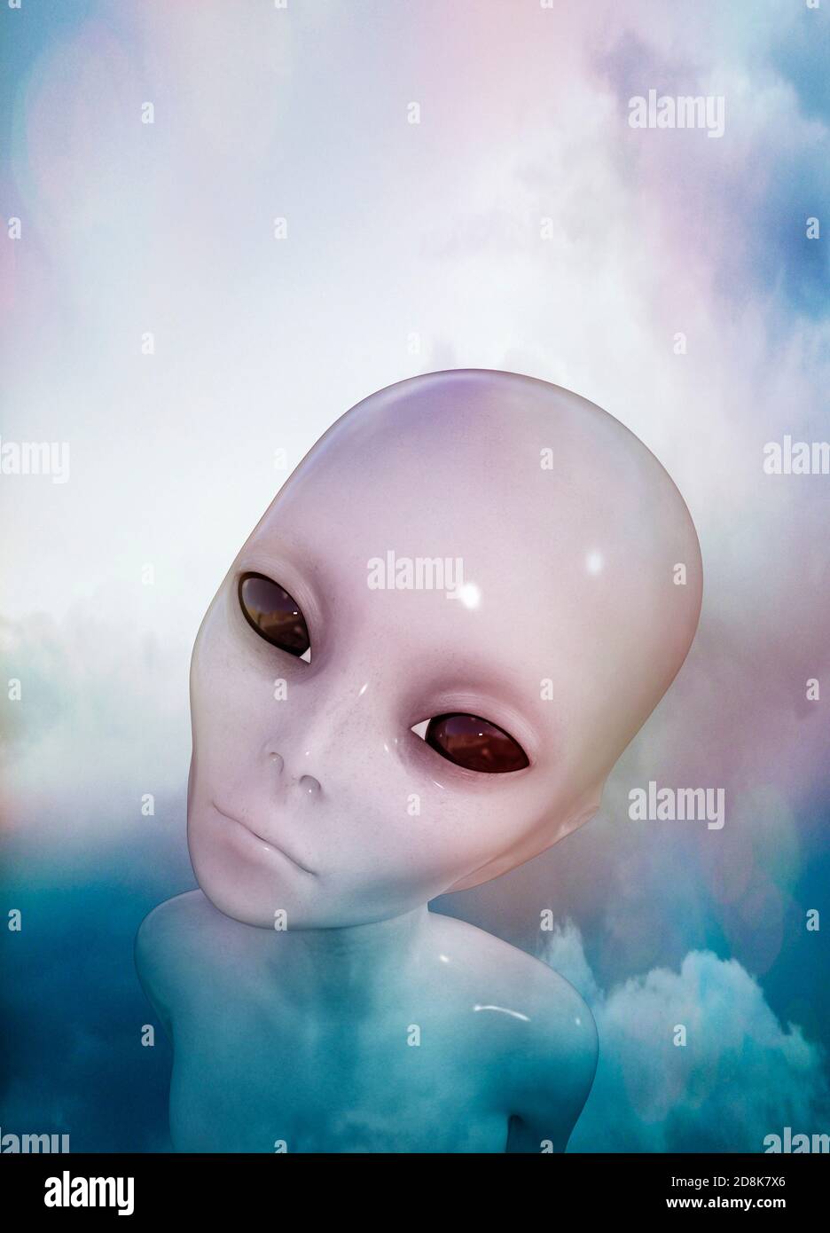 Alien, Illustration. Stockfoto