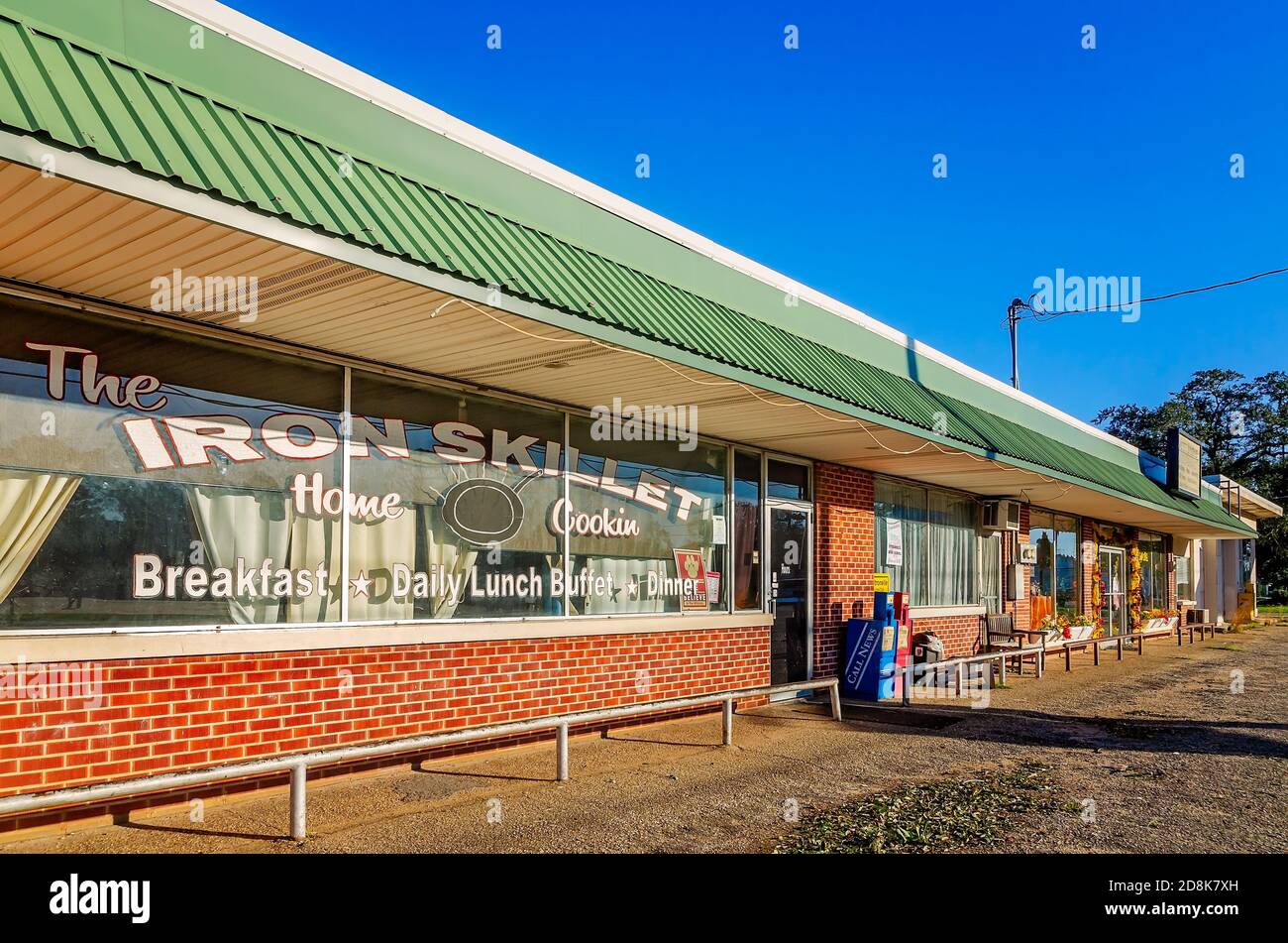 Das Iron Skillet Restaurant ist abgebildet, Oktober 29, 2020, in Citronelle, Alabama. Das Restaurant ist auf Südstaatenküche spezialisiert. Stockfoto