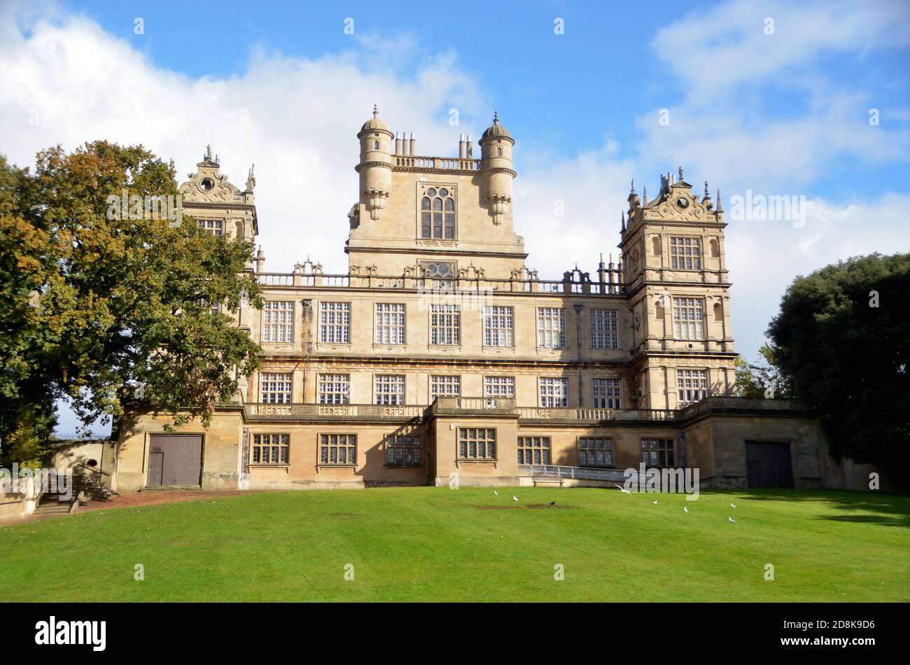 Wollaton Hall, ein großes elisabethisches Herrenhaus in Wollaton Park, Nottingham, England. Jetzt ein Naturkundemuseum. Stockfoto