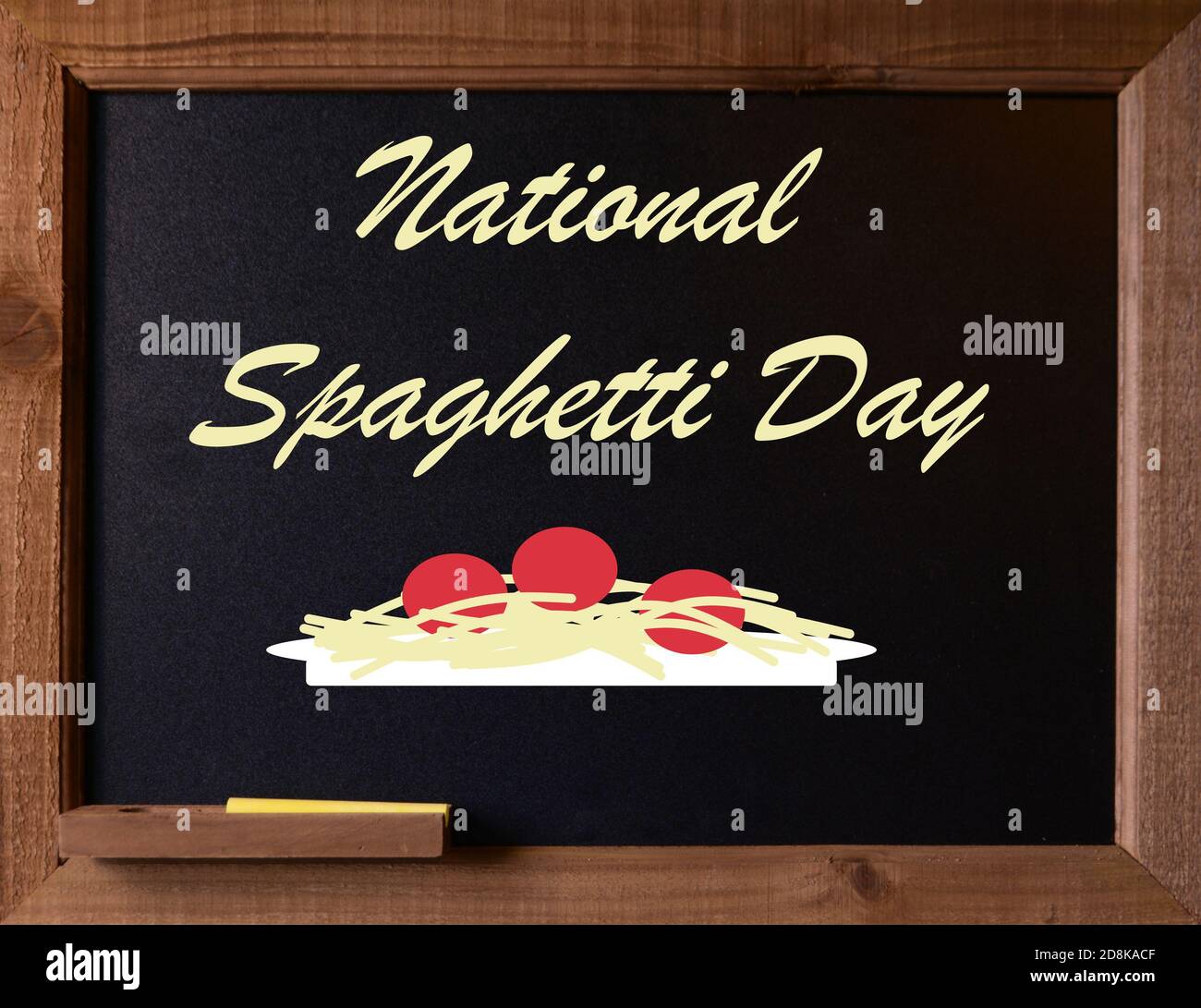 Tafel mit Grafik und Botschaft für den Nationalfeiertag Stockfoto