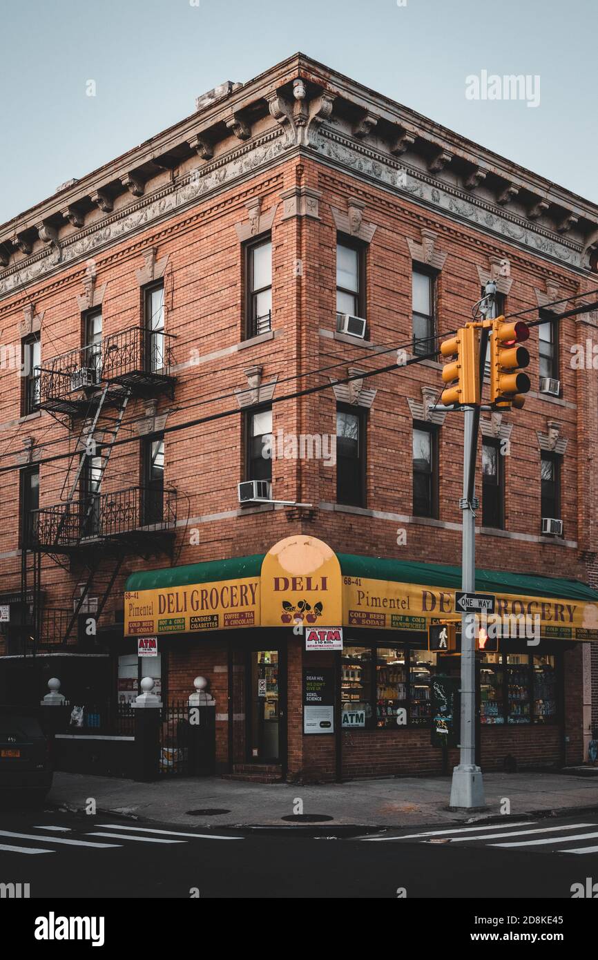 Deli in Ridgewood, Queens, New York City Stockfoto