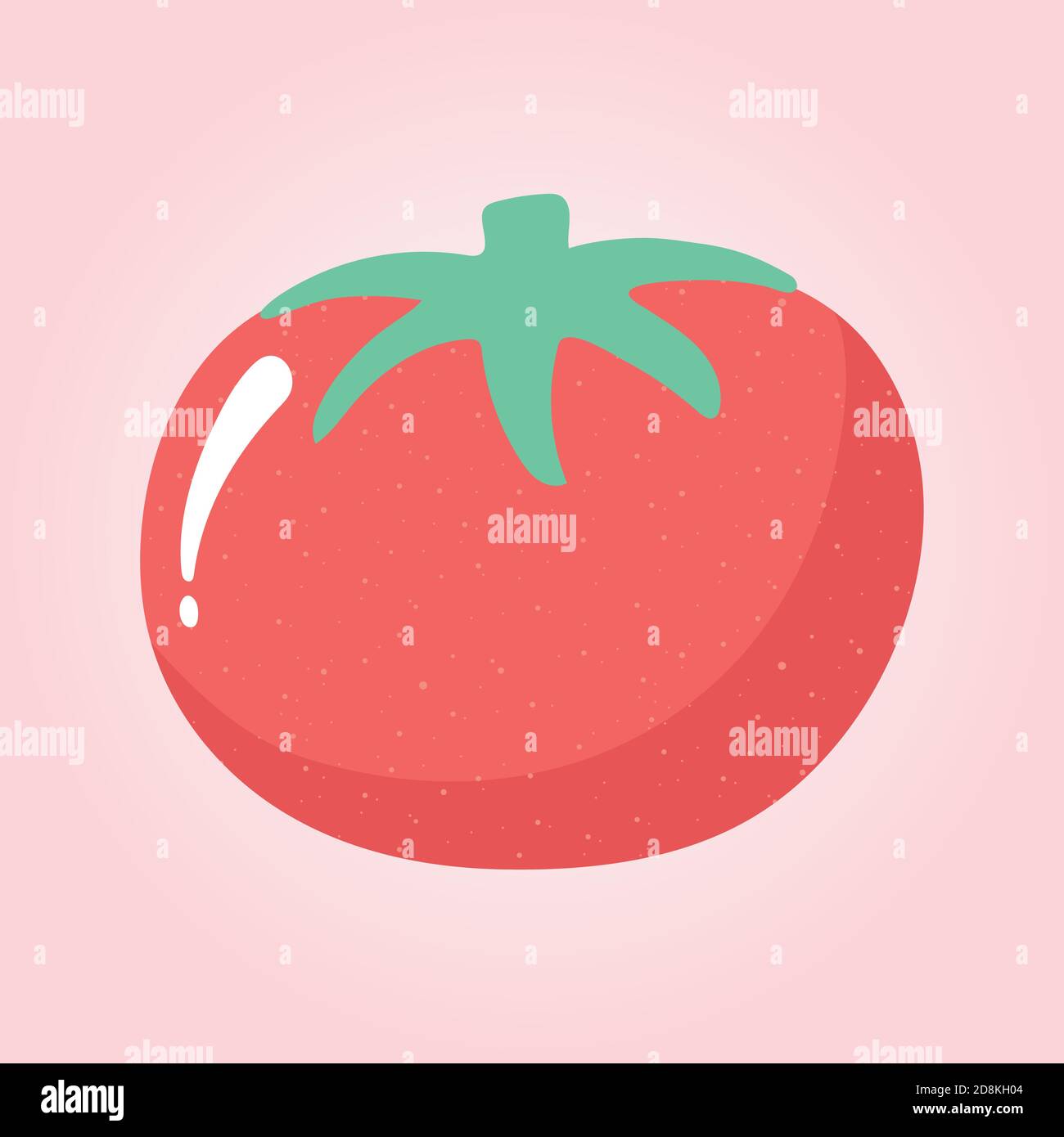 Tomate frisches Gemüse Ernte, Lebensmitteleinkäufe Vektor-Illustration Vektor-Illustration Stock Vektor