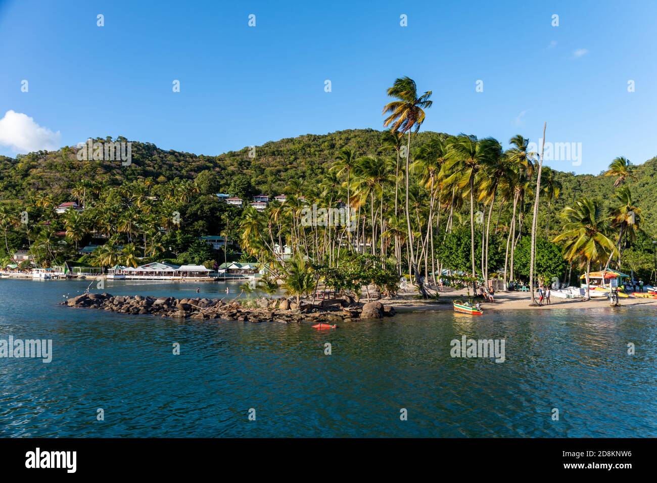 St. Lucia, Westindien - Marigot Bay Stockfoto