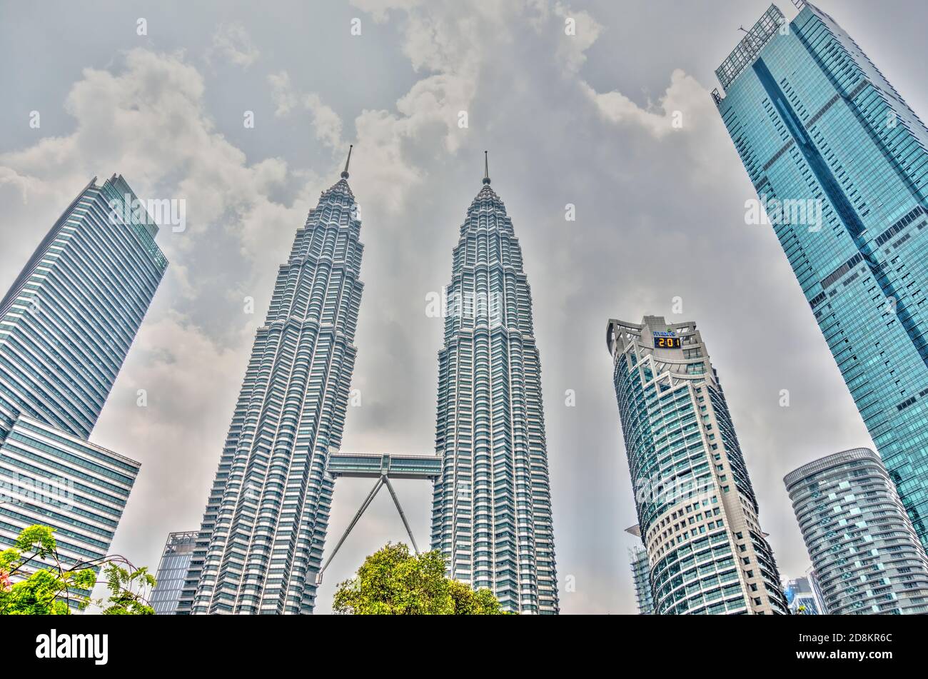 KLCC District, Kuala Lumpur, HDR-Bild Stockfoto