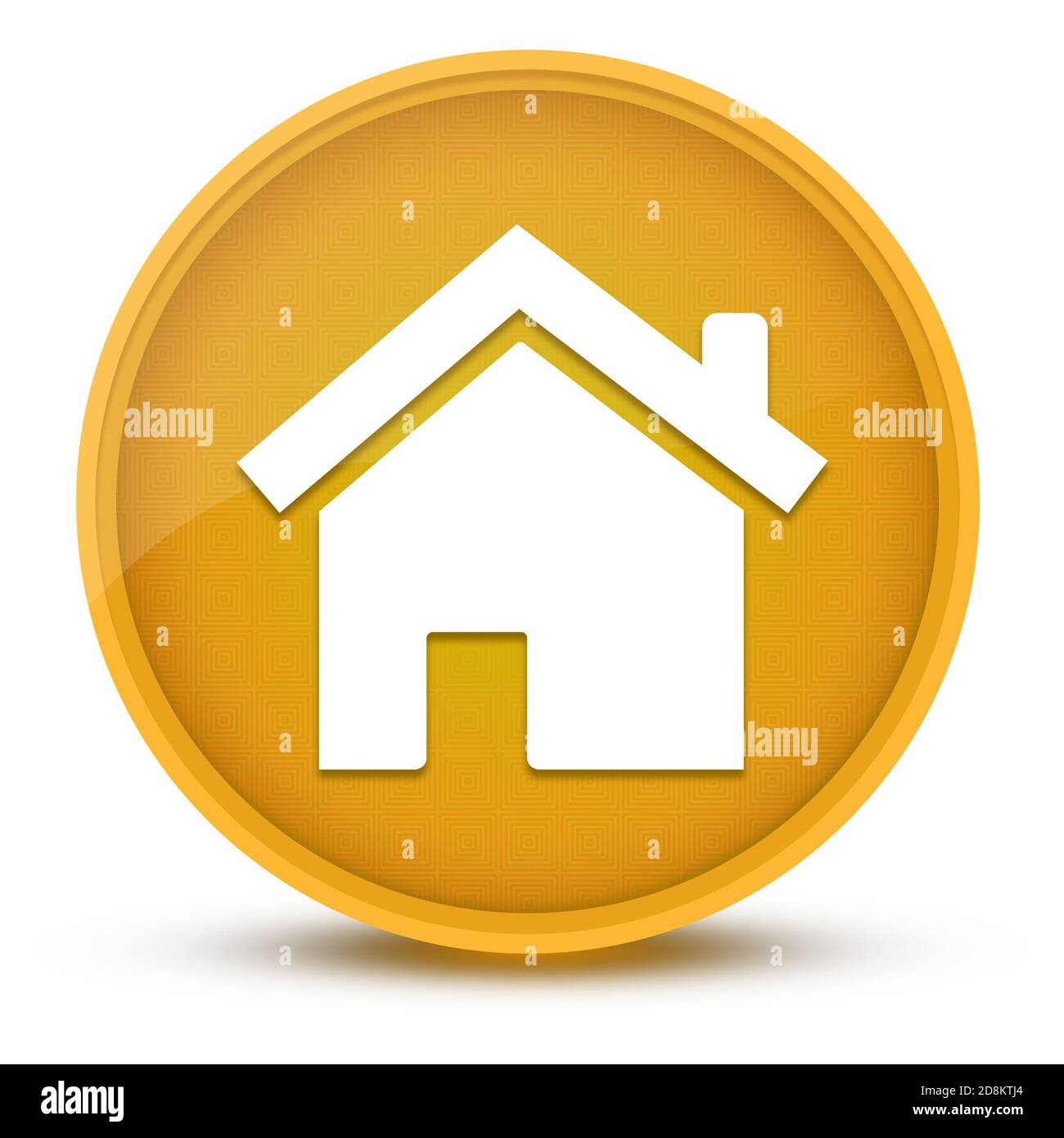 Startseite luxuriöse glänzende gelbe runde Knopf abstrakte Illustration Stockfoto