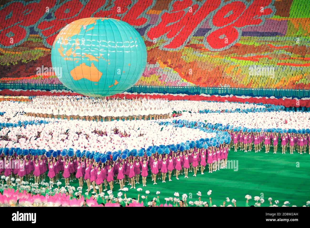 Arirang Mass Games 2002, Pjöngjang, Nordkorea Stockfoto