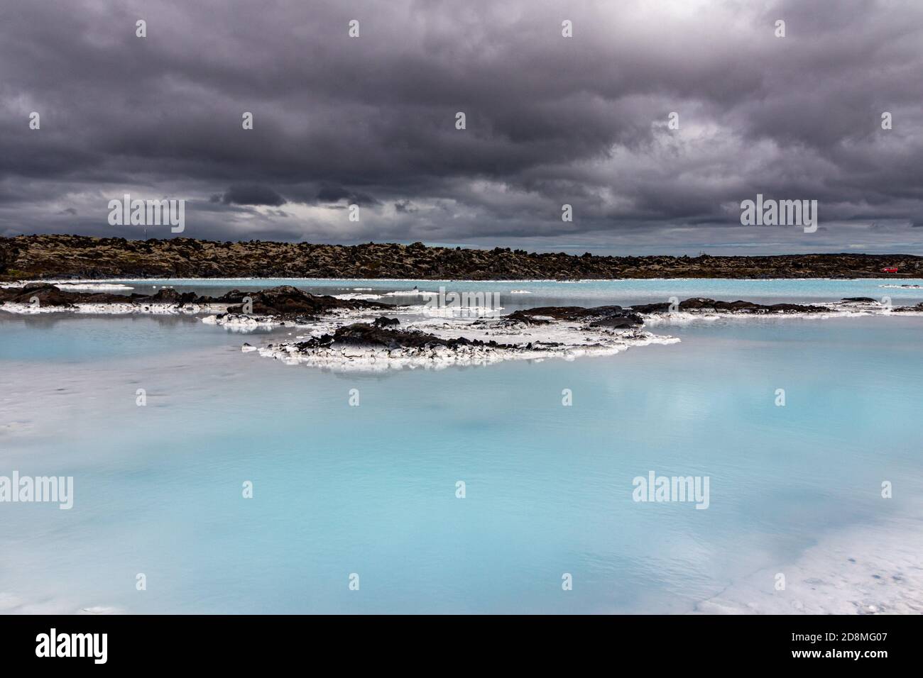 Thermalwasser außerhalb der Blauen Lagune, Island Stockfoto