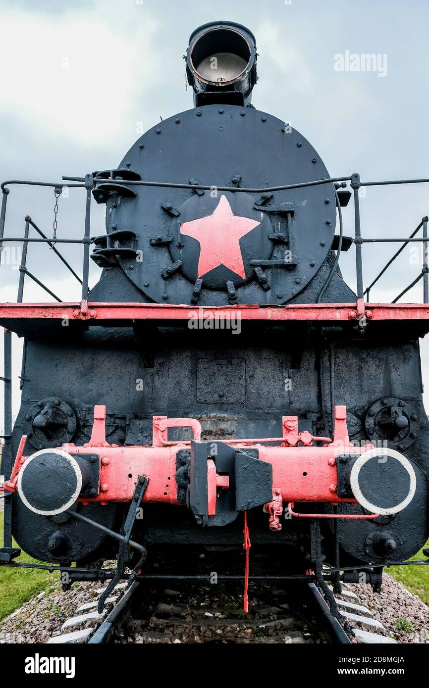 Rote Rader Der Alten Lokomotive Stockfotos Und Bilder Kaufen Alamy