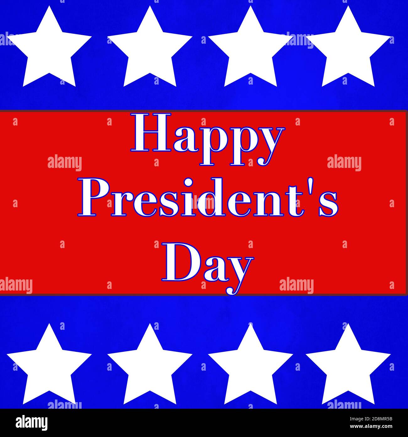 Illustration zum President's Day Stockfoto