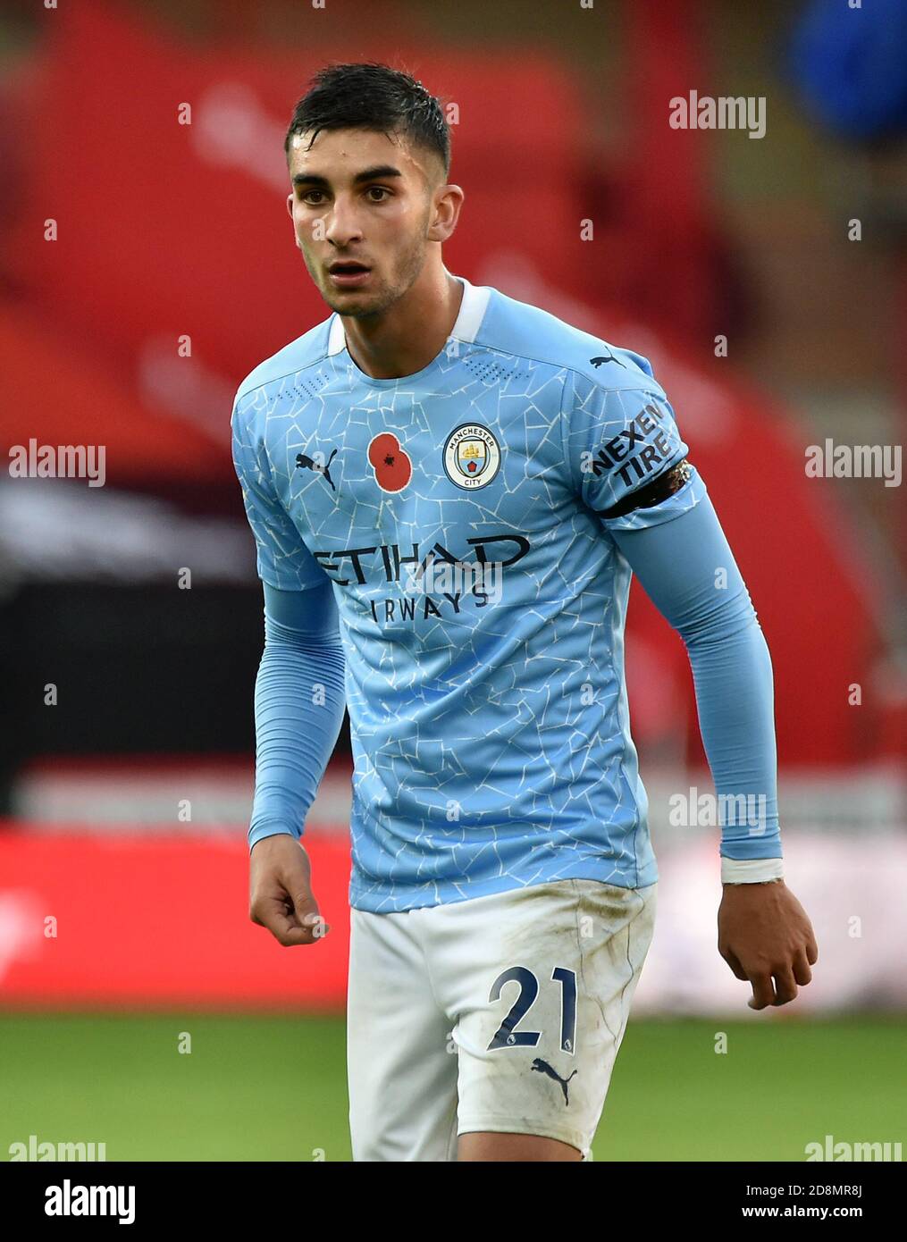 Ferran Torres von Manchester City während des Spiels in der Premier League in Bramall Lane, Sheffield. Stockfoto