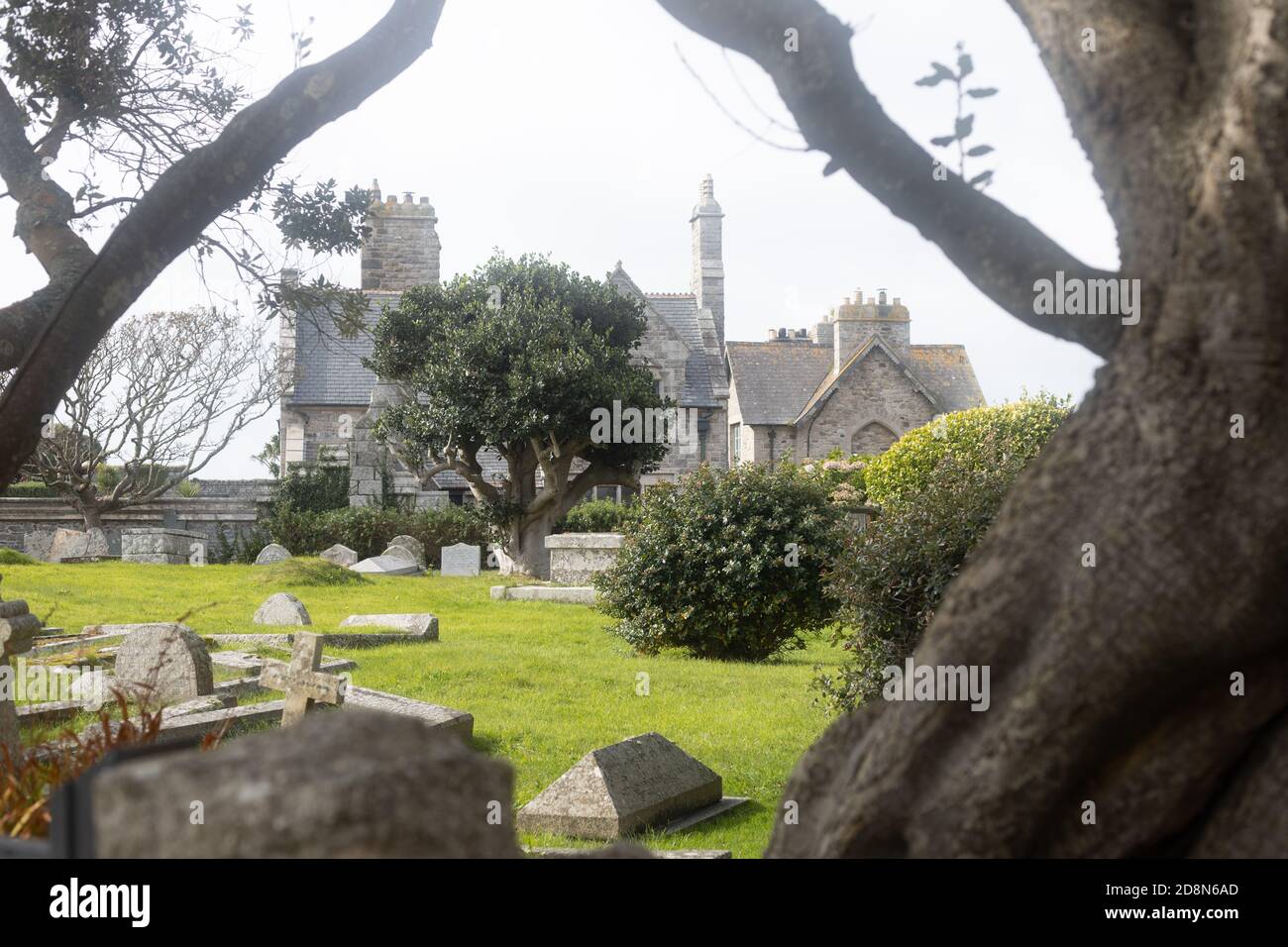 In einem Gebäude auf St. Michaels Mount Insel Cornwall Küste Stockfoto