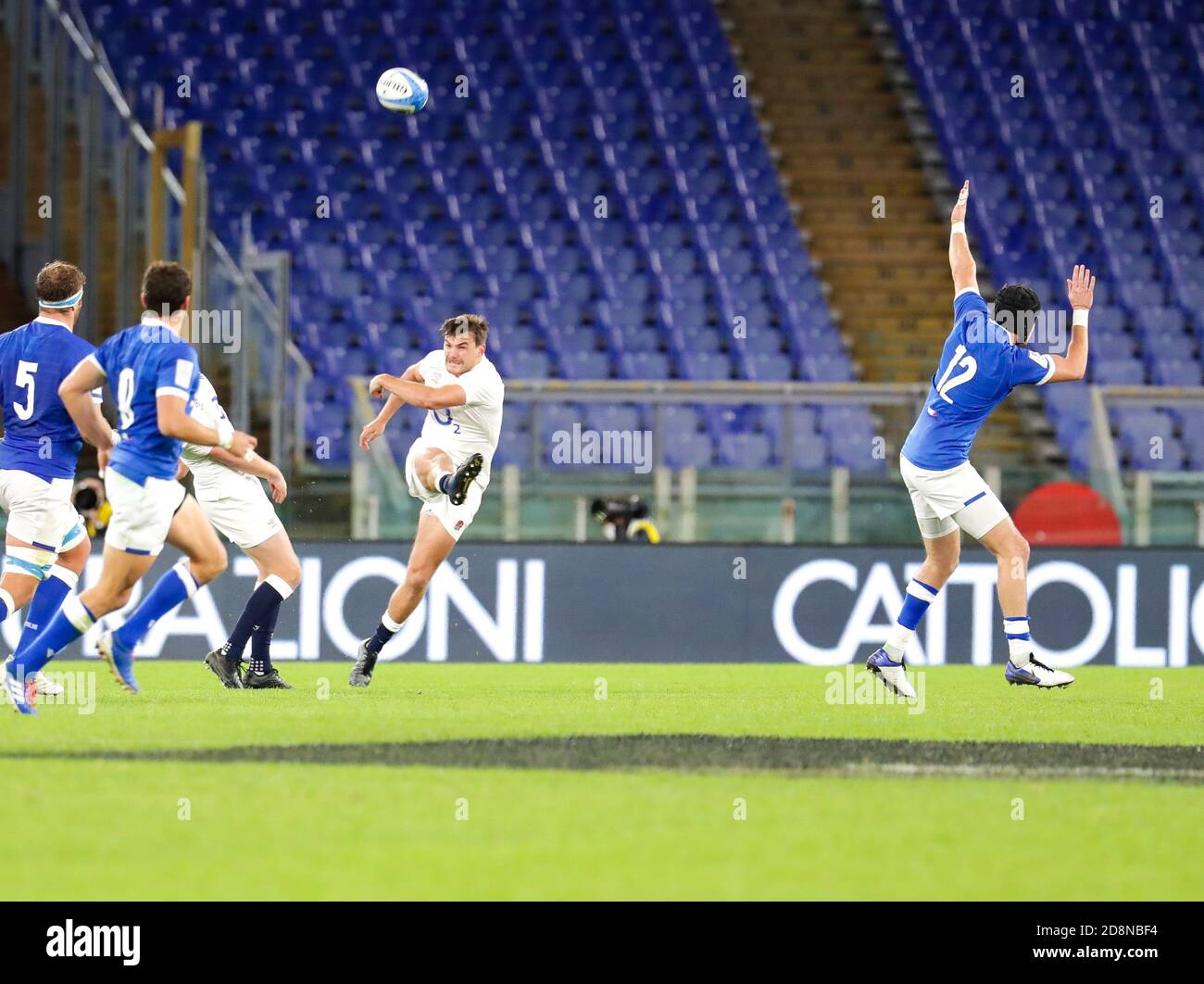 Stadio Olimpico, rome, Italy, 31 Oct 2020, Owen Farrell (England) During Italy vs England, Rugby Six Nations match - Credit: LM/Luigi Mariani/Alamy Live News Stockfoto