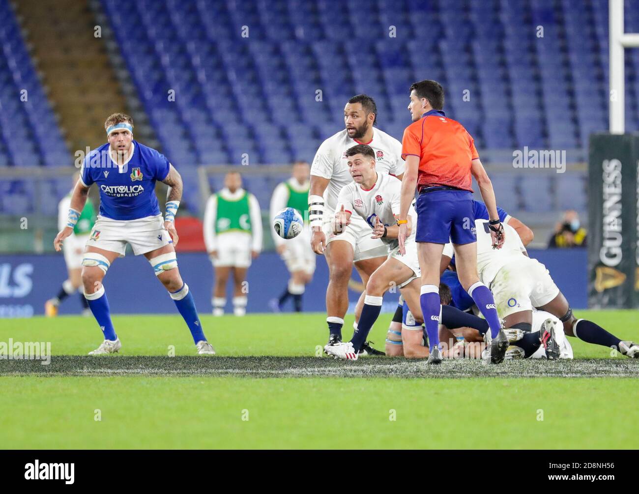 Stadio Olimpico, rom, Italien, 31 Oct 2020, Ben Youngs (England) During Italy vs England, Rugby Six Nations match - Credit: LM/Luigi Mariani/Alamy Live News Stockfoto