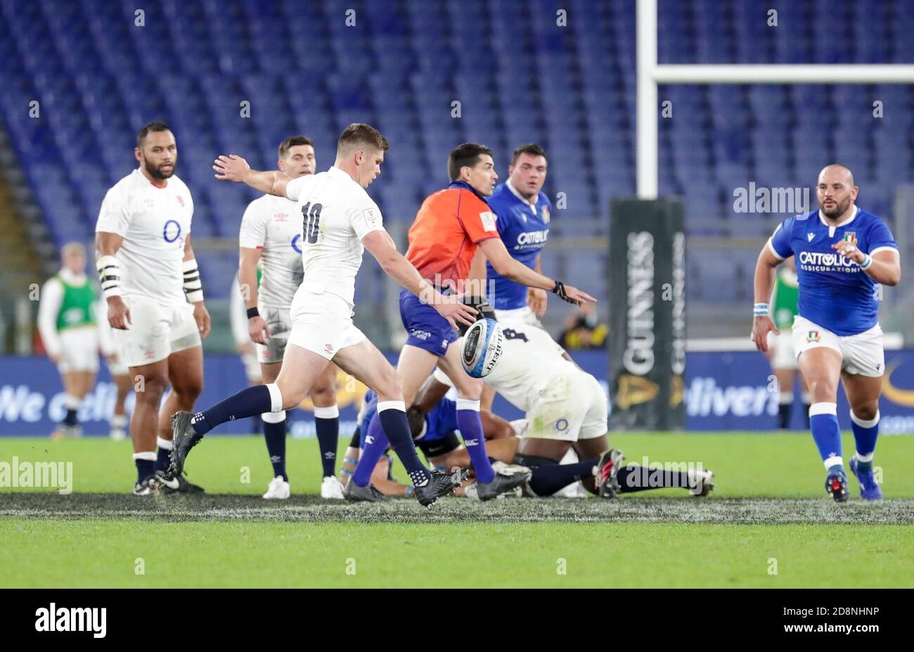 Rom, Italien. 31. Okt, 2020. rom, Italien, Stadio Olimpico, 31 Okt 2020, Owen Farrell (England) während Italien gegen England - Rugby Six Nations Spiel - Credit: LM/Luigi Mariani Credit: Luigi Mariani/LPS/ZUMA Wire/Alamy Live News Stockfoto