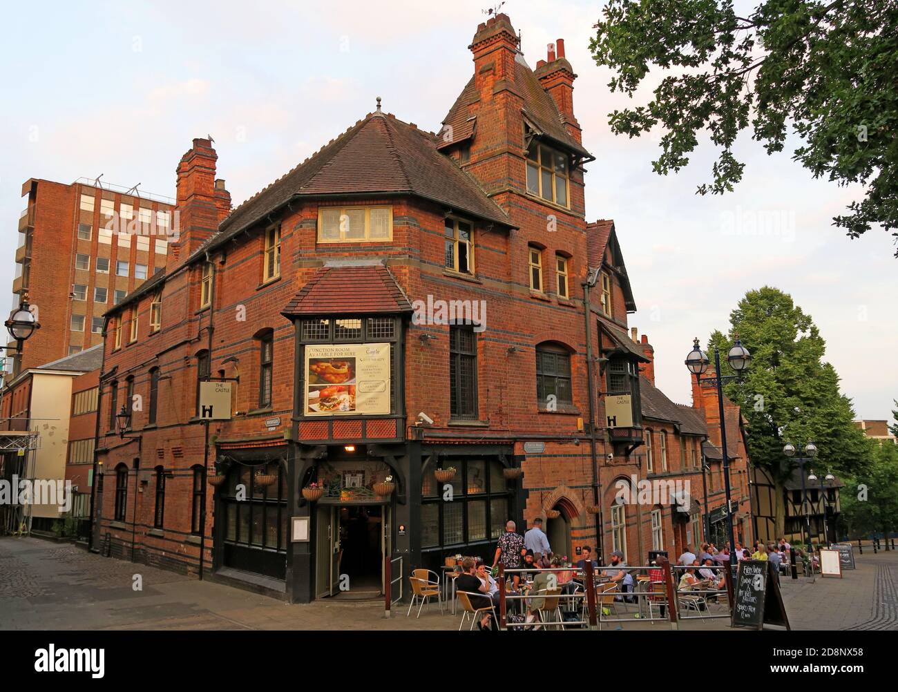 The Old Castle Inn, Traditional Ales, Stained Glass, 1980, in einer Bar/Pub, Nottingham, Stadtzentrum, Nottinghamshire, England, Großbritannien Stockfoto